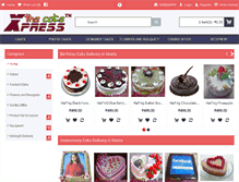 Tablet Screenshot of cakeexpressnoida.com